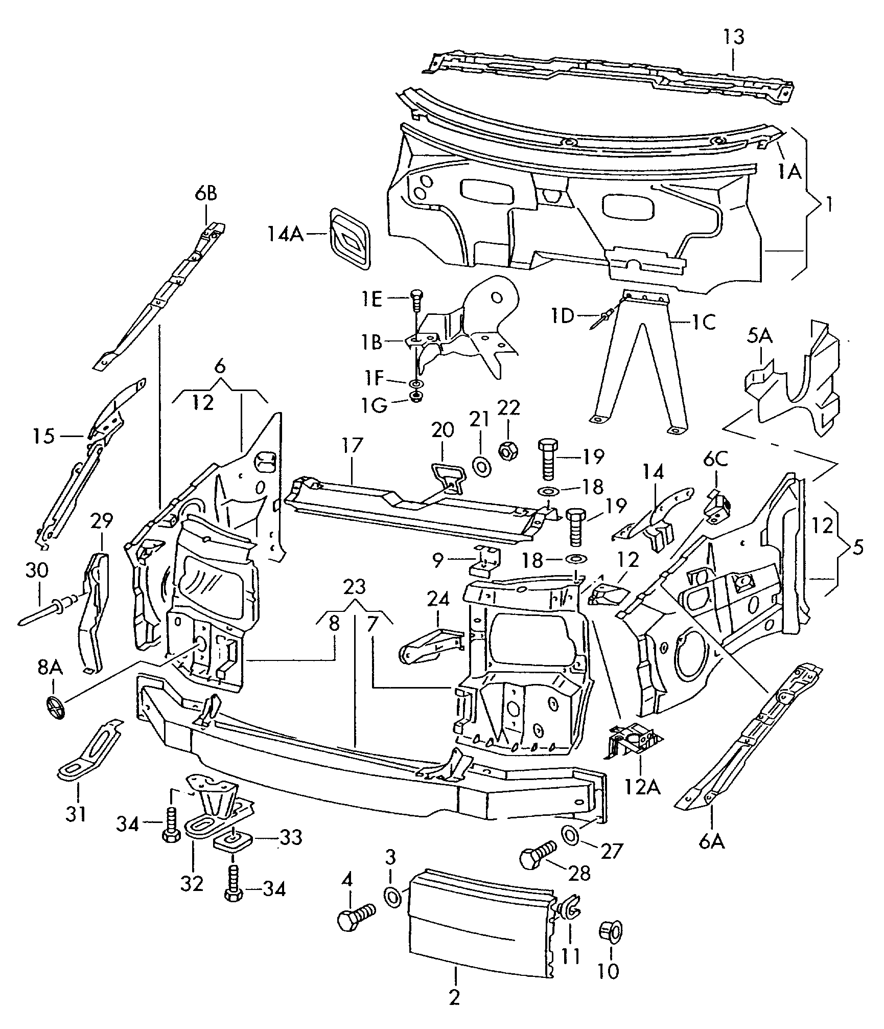 VAG 701805071E - Окуляр панели передней левый autosila-amz.com