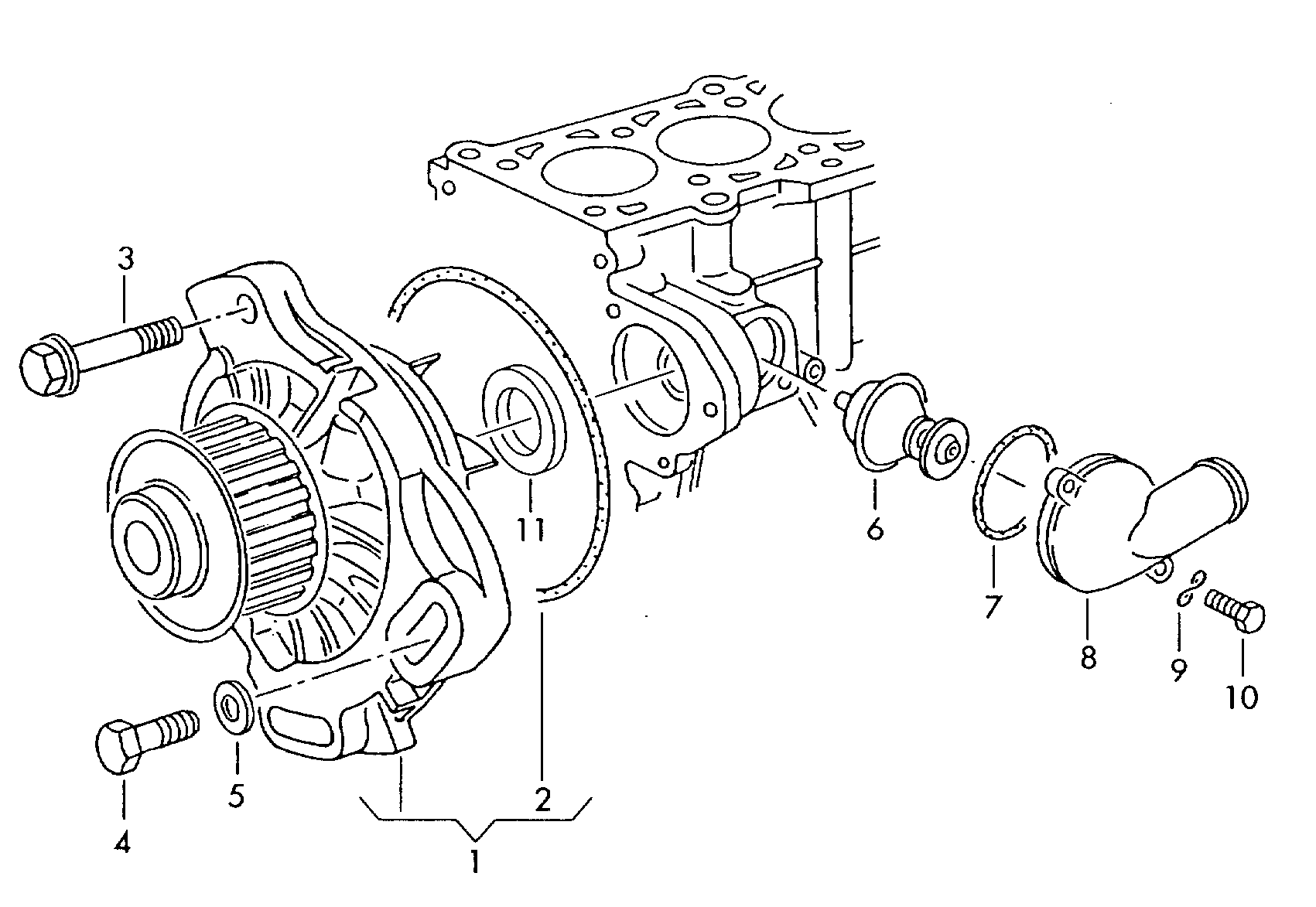 Seat 074121005N - Водяной насос autosila-amz.com