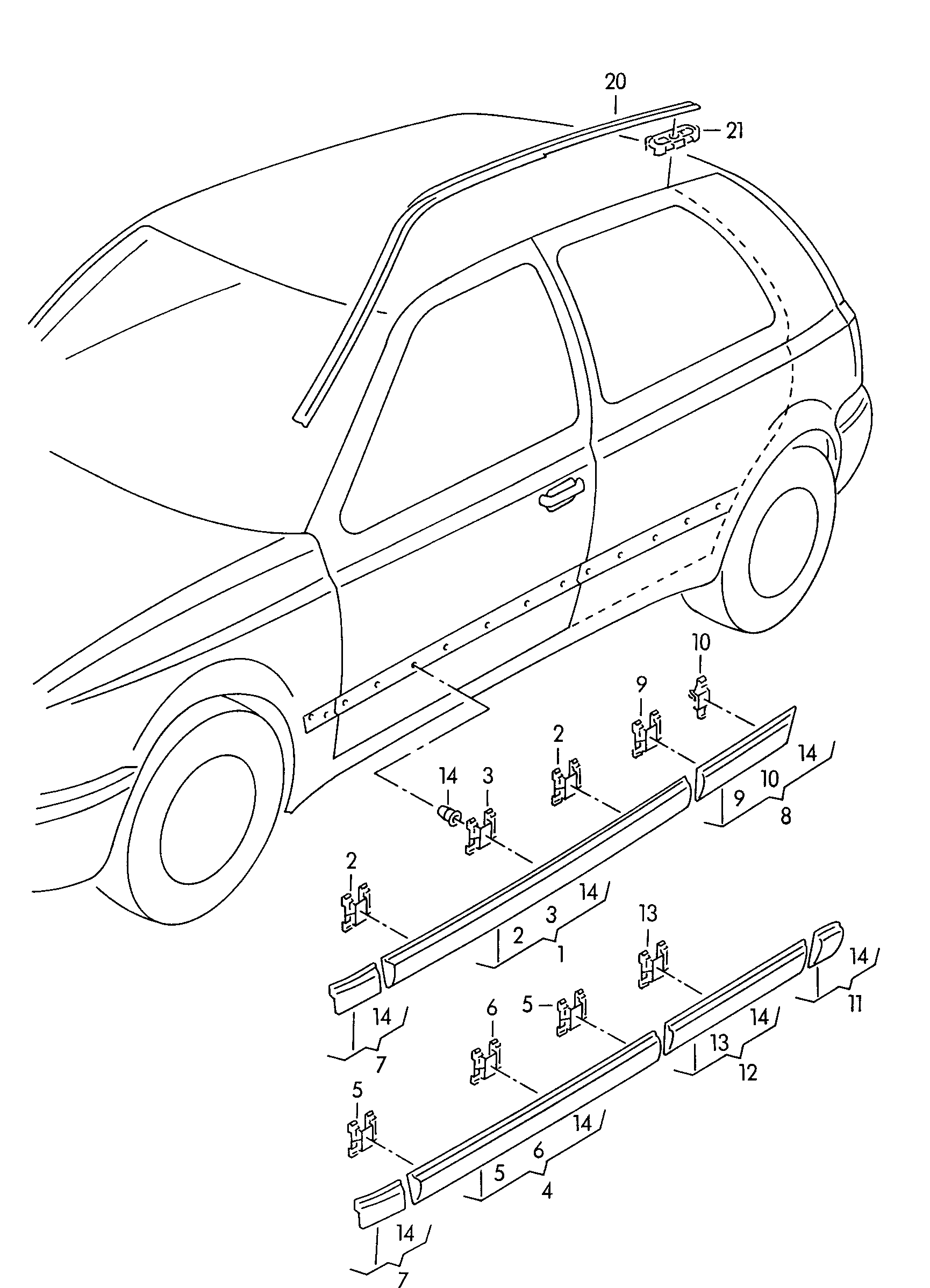 VW 1H4853535 - Облицовка / защитная накладка, крыло autosila-amz.com