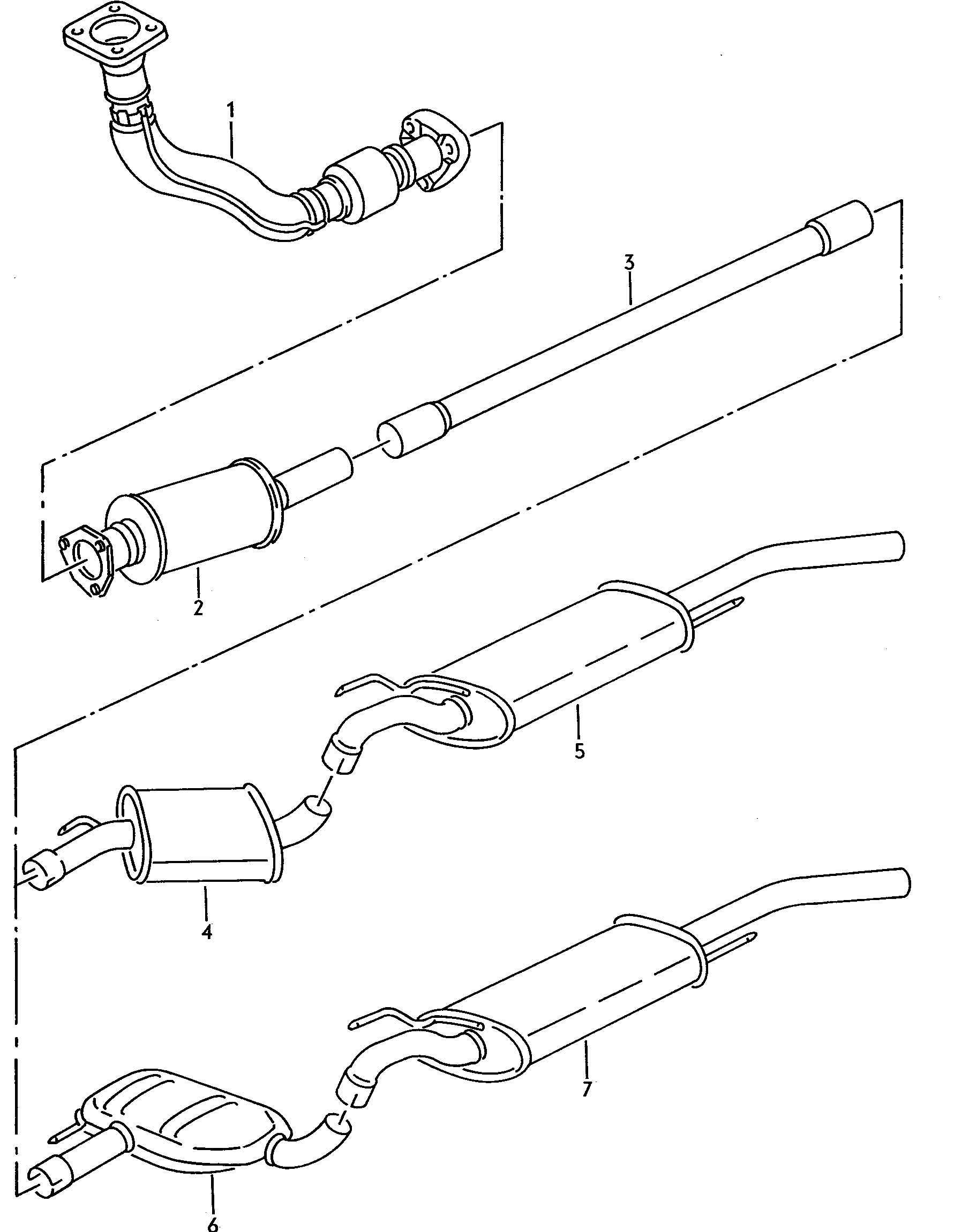 VAG 1H0 253 087 Q - Труба выхлопного газа autosila-amz.com