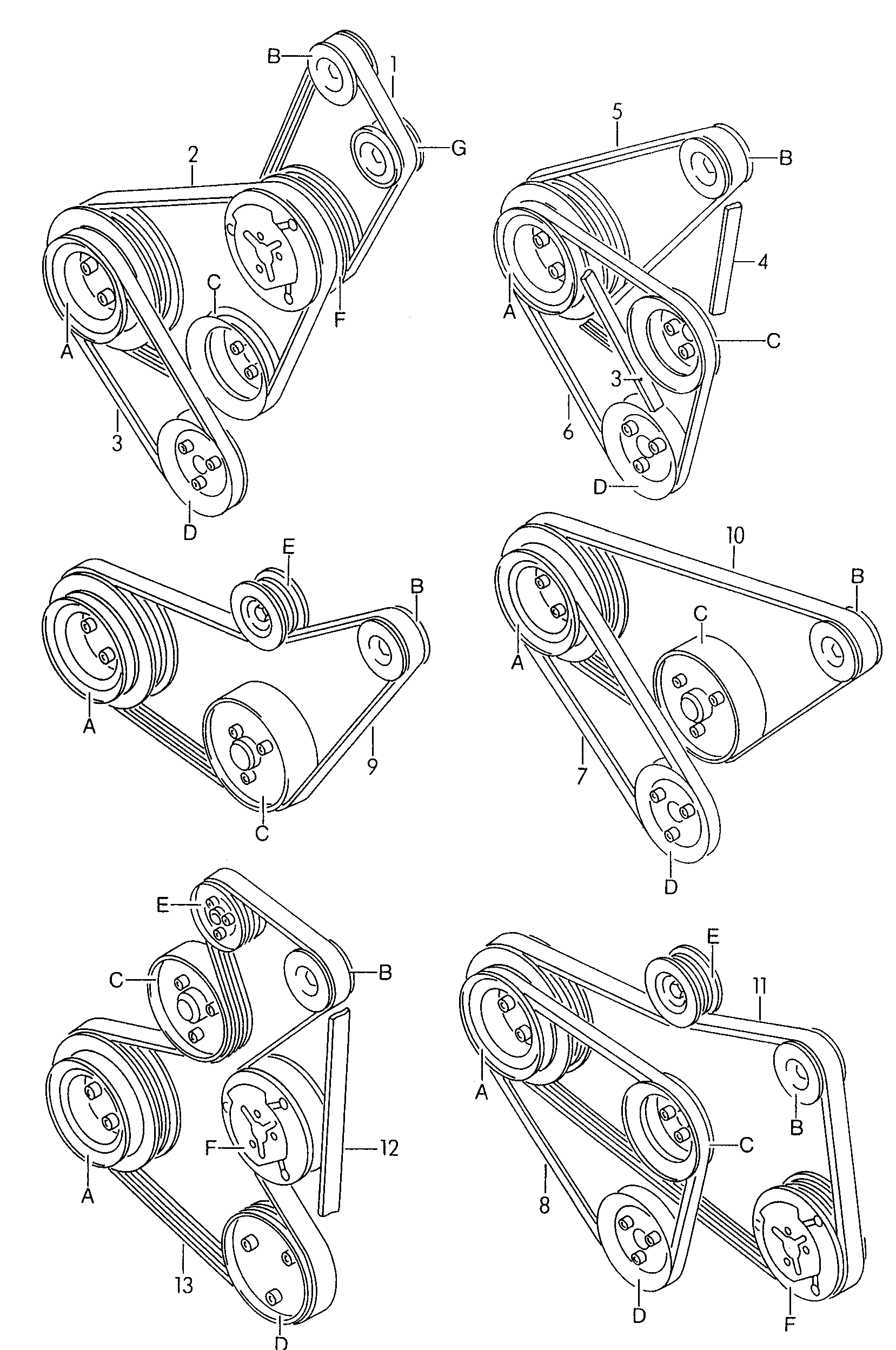 Seat 027 903 137 - Клиновой ремень, поперечные рёбра autosila-amz.com