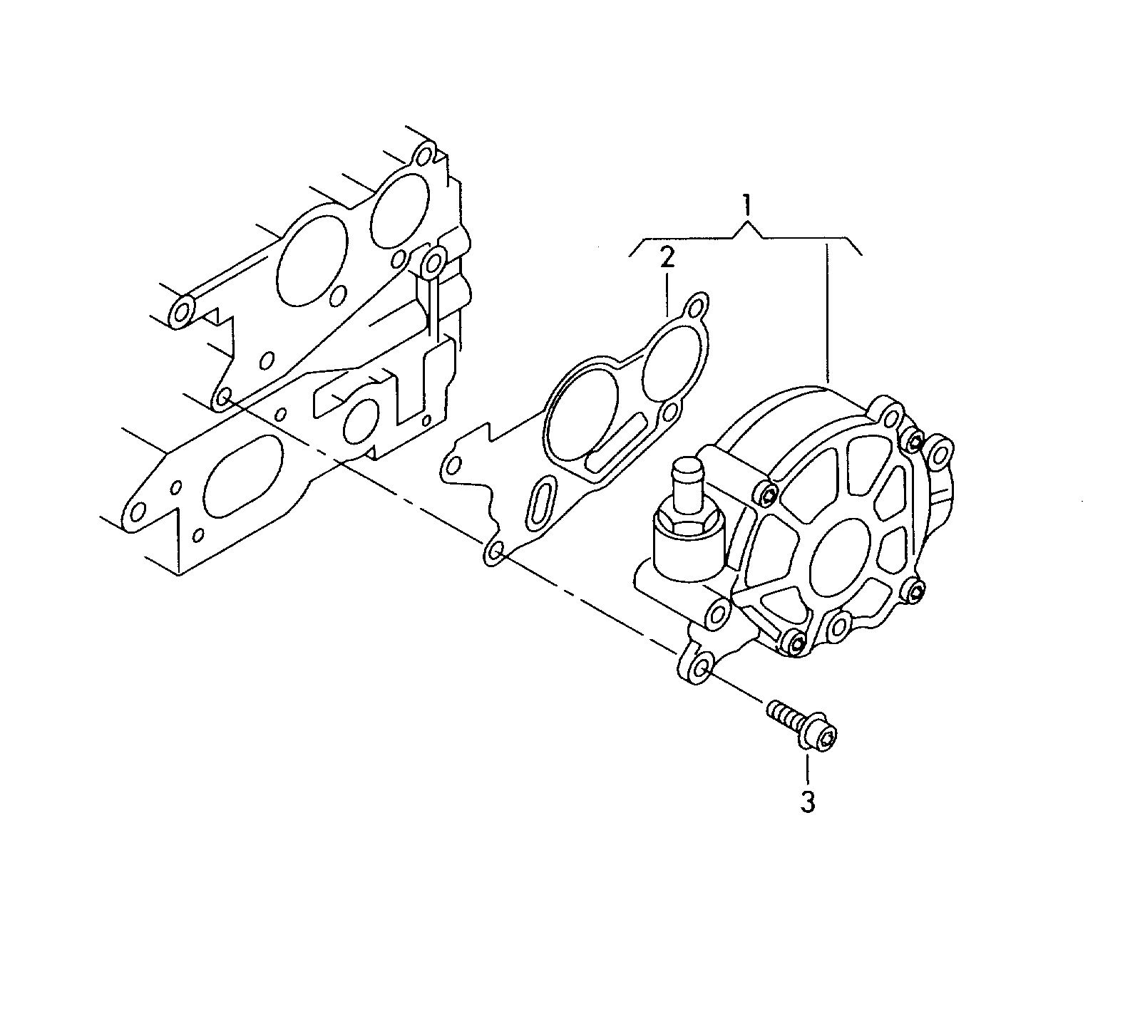 Skoda 03L 145 215K - Прокладка, вакуумный насос autosila-amz.com