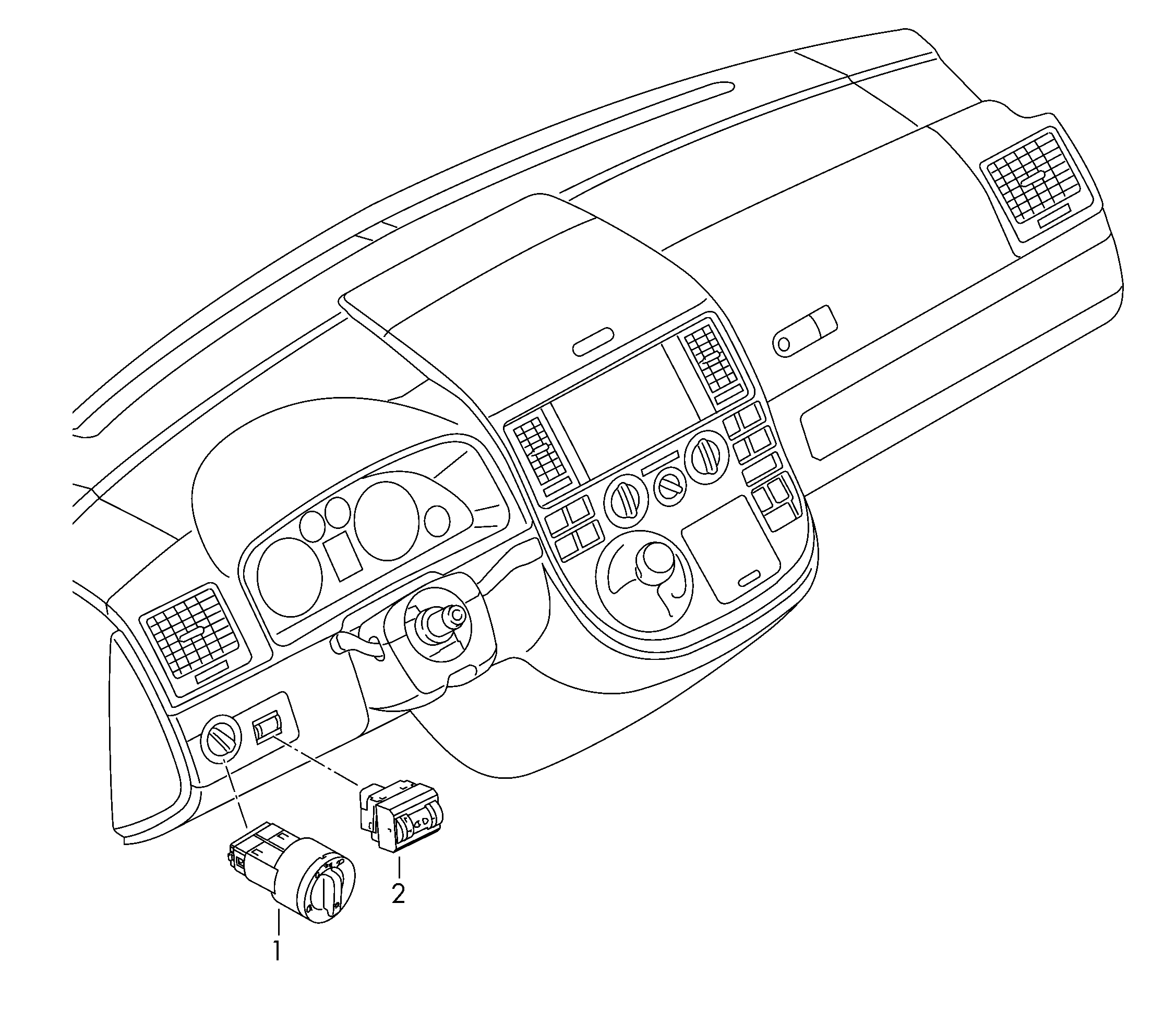 VAG 1K0 941 431BB - Многопозиц. перекл. стояночныхогней, ближн. света и заднегопротивотуманного фона autosila-amz.com