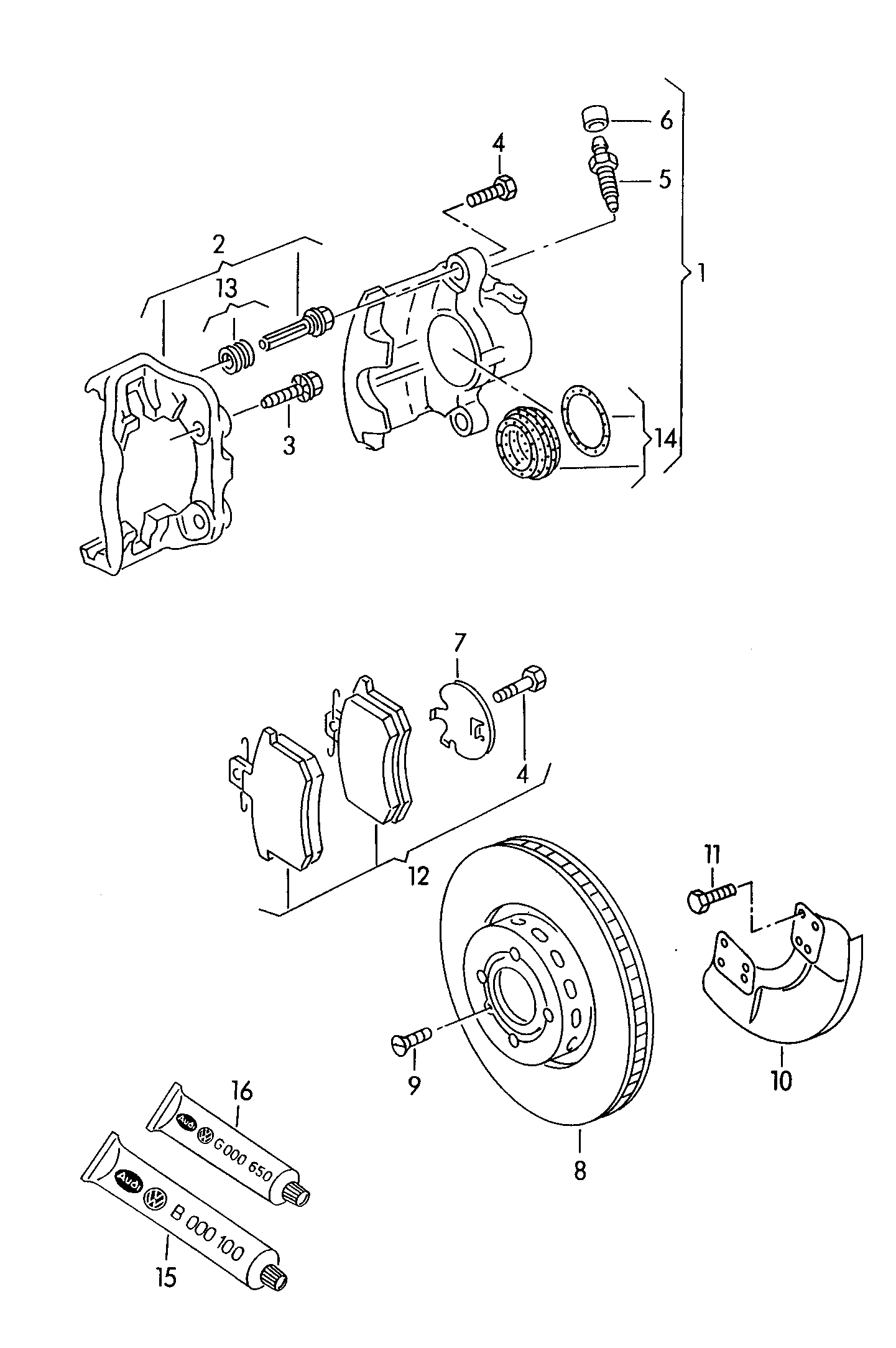 Seat 357 698 151 A - Тормозные колодки, дисковые, комплект autosila-amz.com