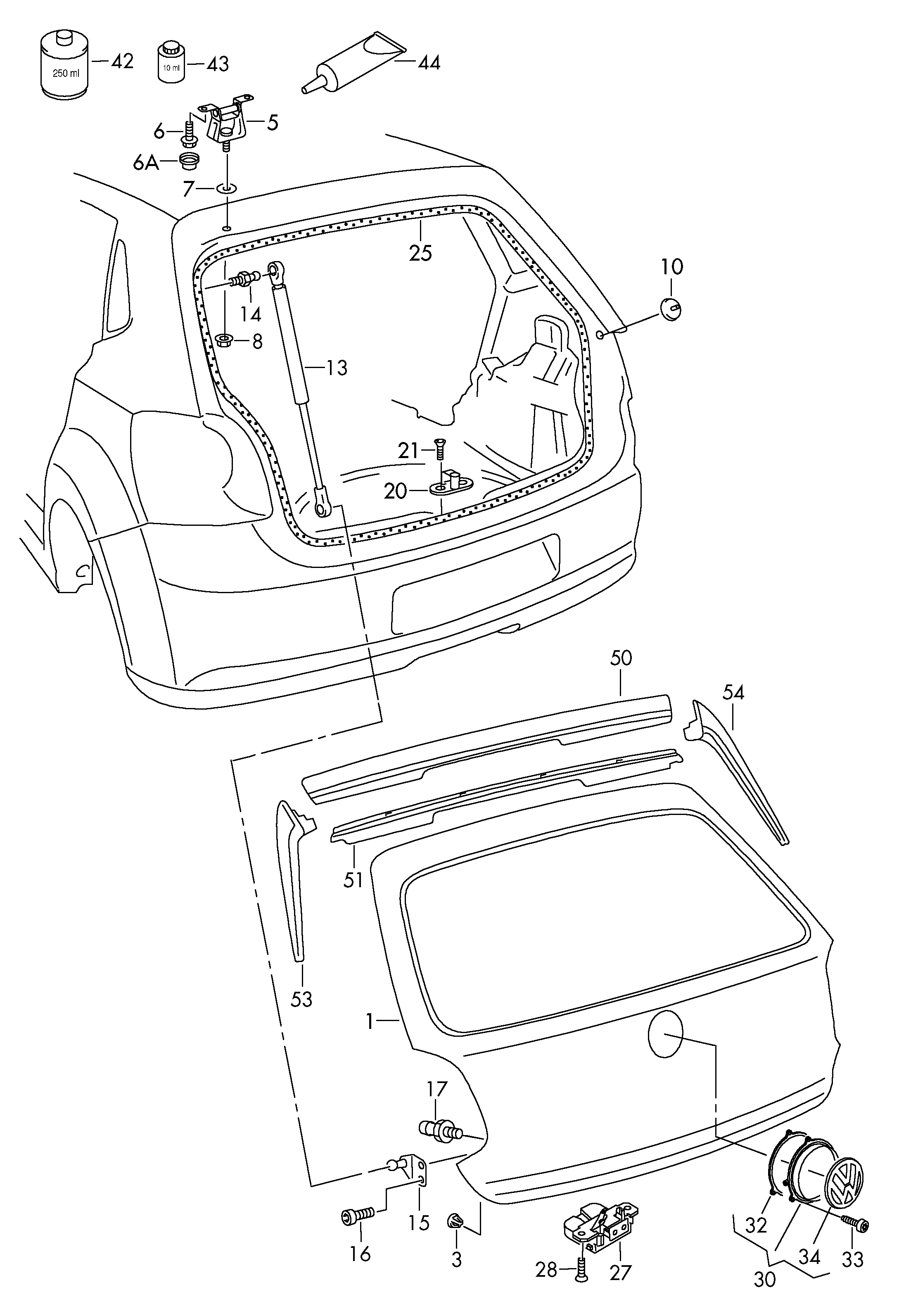 VAG 6R0827505B - ЗАМОК autosila-amz.com