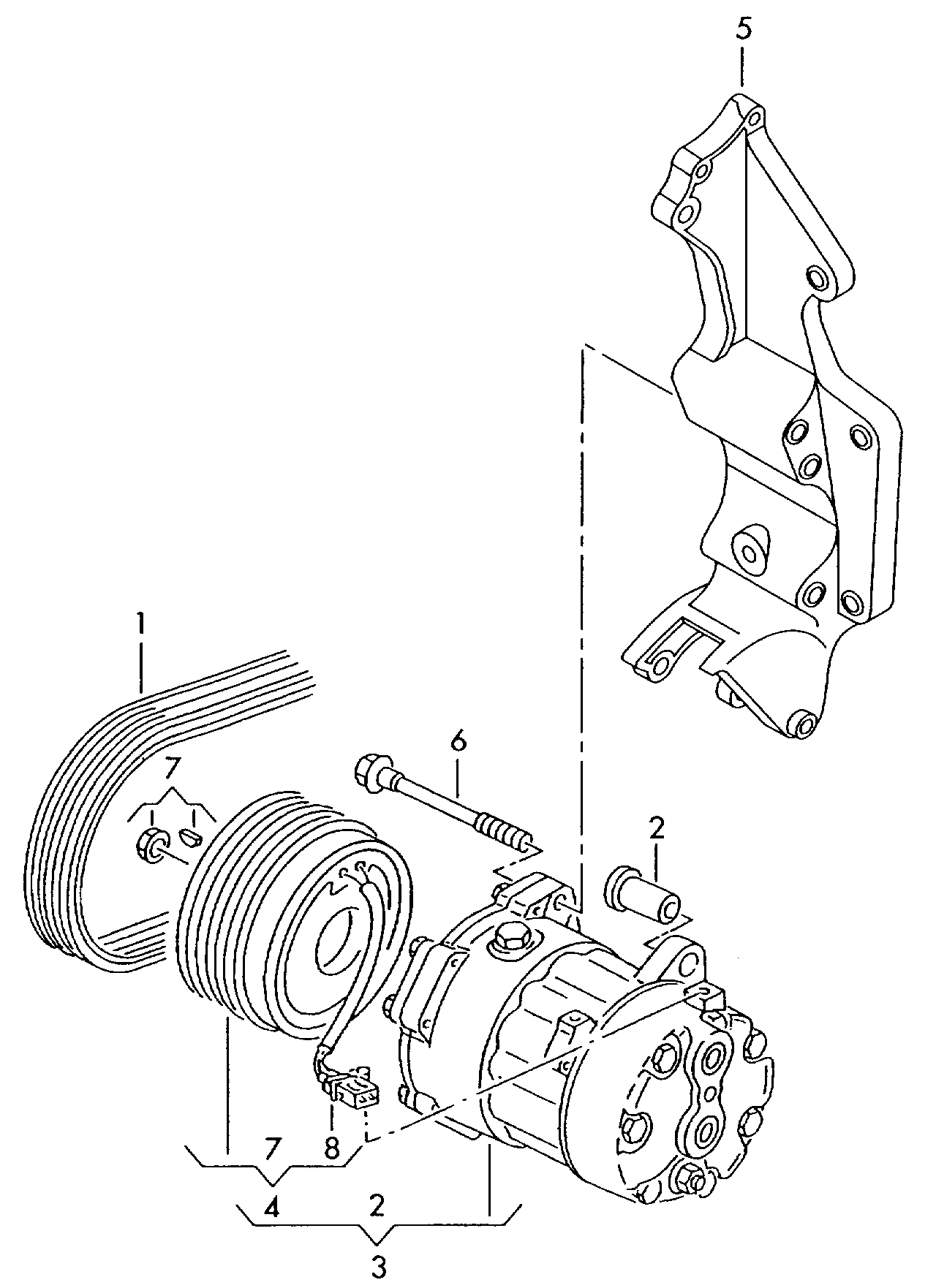 AUDI 7H0 820 803 D - Компрессор кондиционера autosila-amz.com