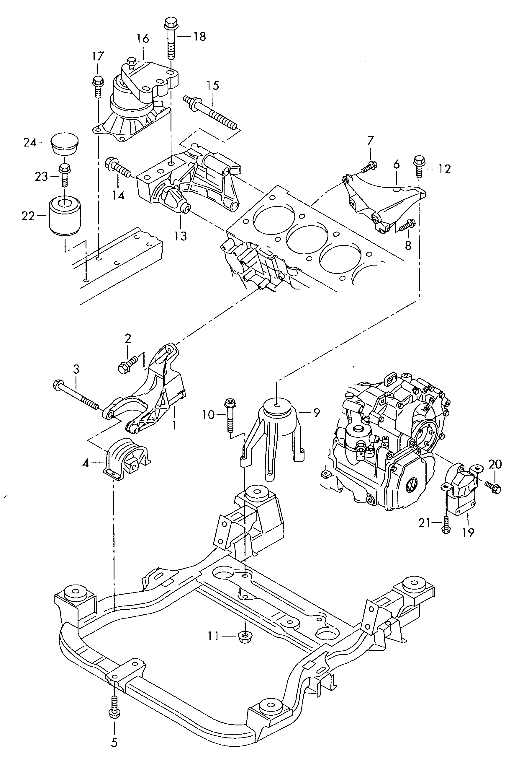 VAG N  01508312 - Комплект зубчатого ремня ГРМ autosila-amz.com