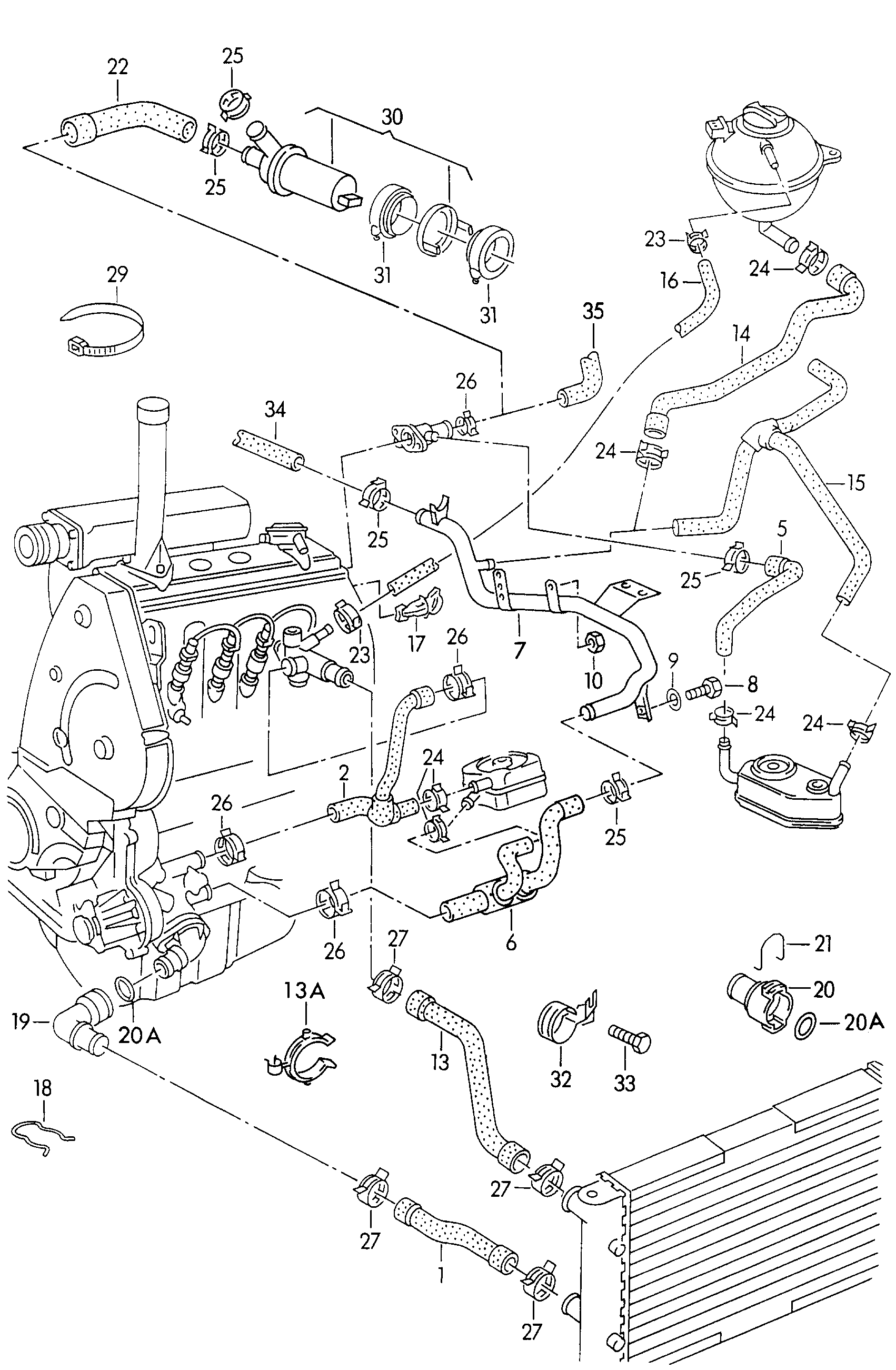 VW 037 121 619A - Фланец охлаждающей жидкости autosila-amz.com