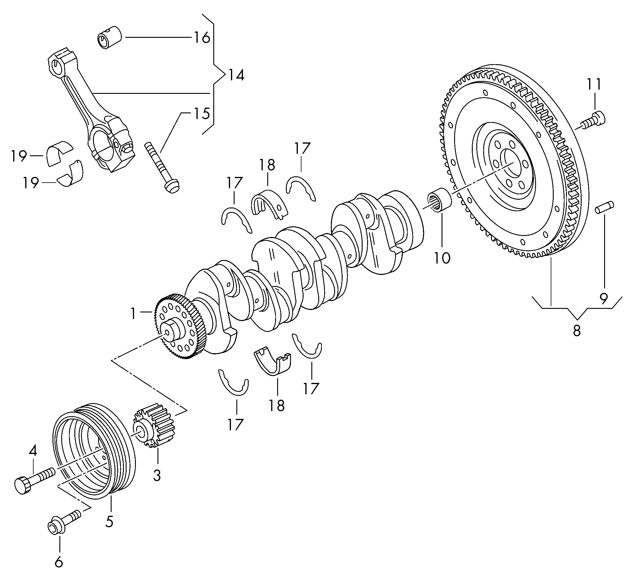 Seat WHT 005 322 - Болт шкива autosila-amz.com