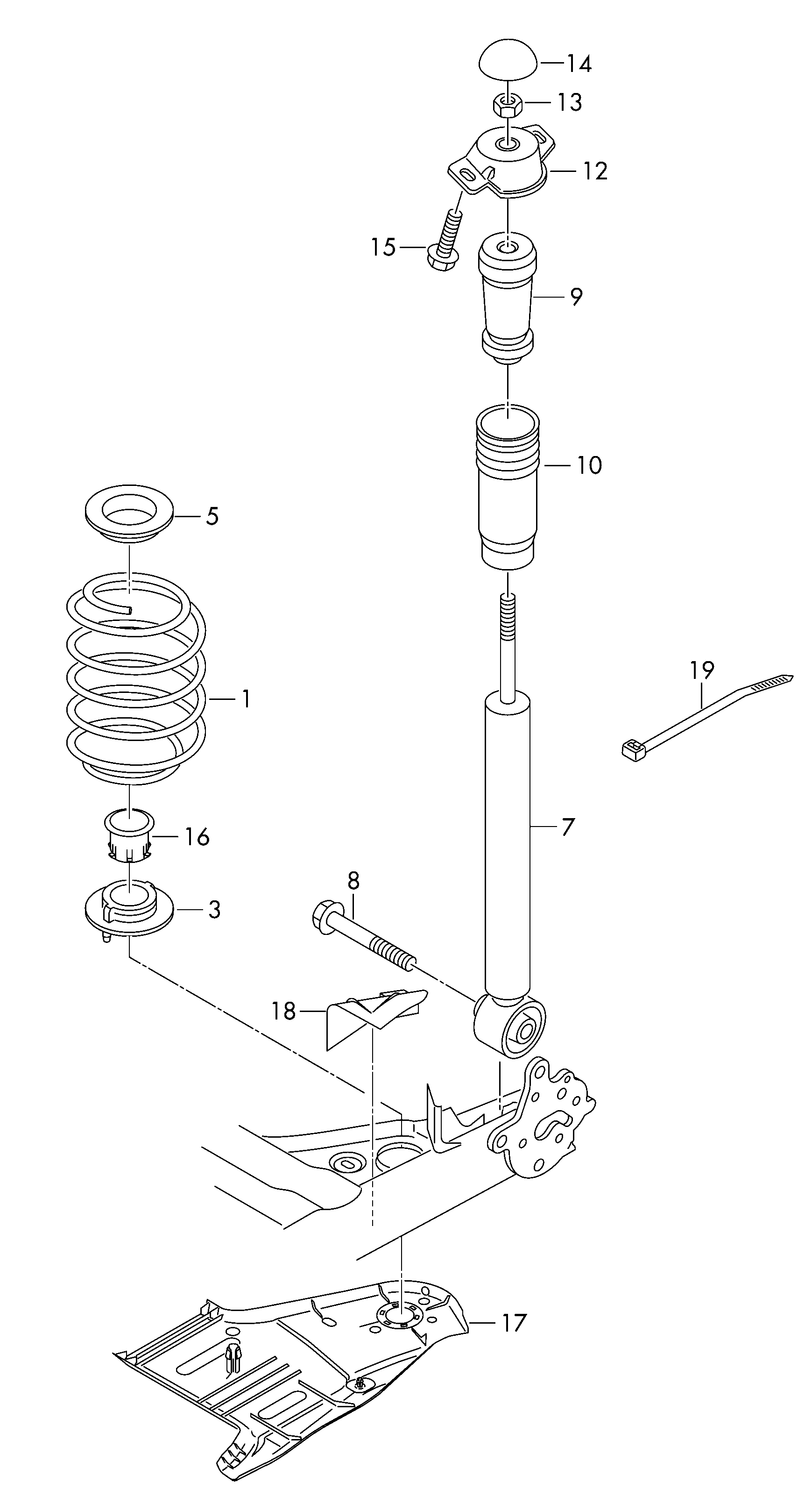 Skoda 5Q0 511 351 C - Отбойник, демпфер амортизатора autosila-amz.com