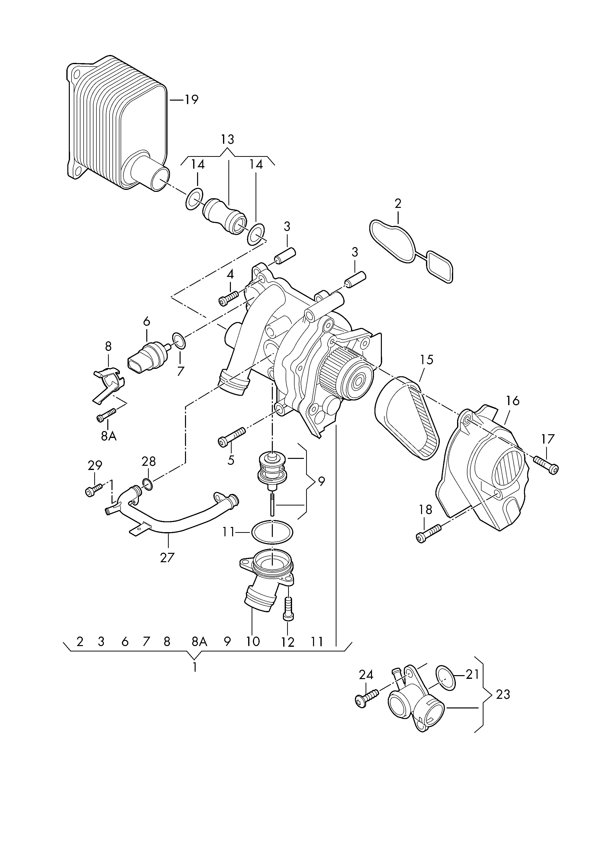 Seat 06H 121 026 BE - Водяной насос autosila-amz.com