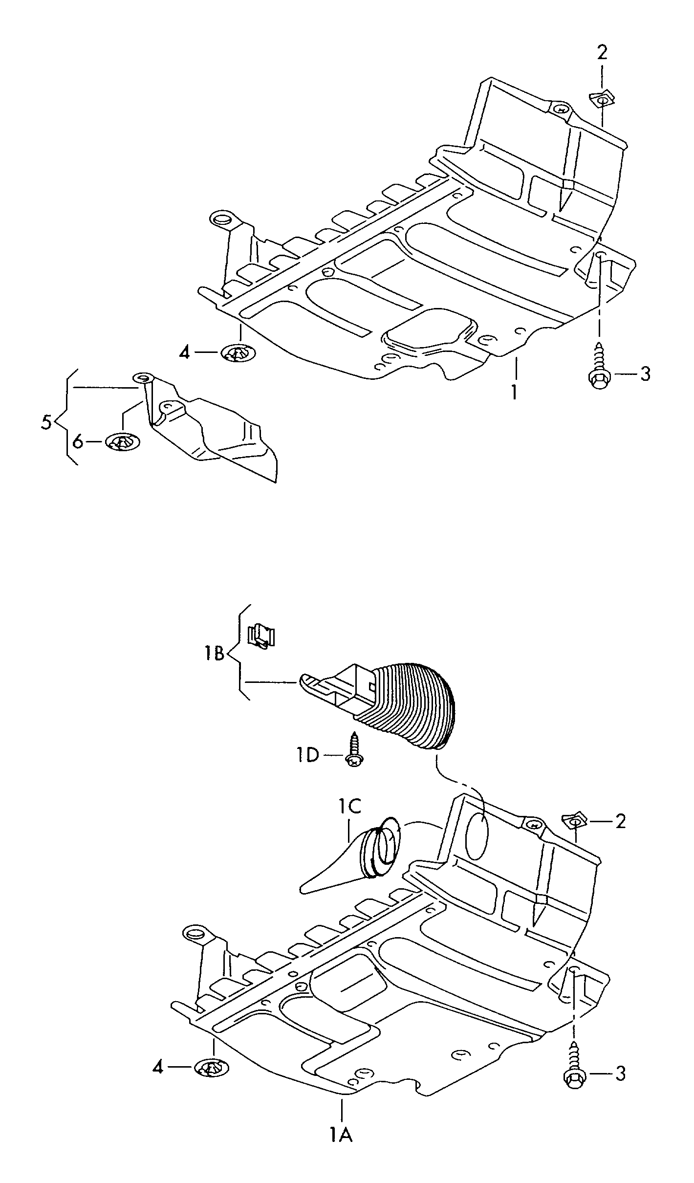 VAG 6N0825235D - Защита двигателя VW Lupo 99-06, VW Polo Classic 95-02, SEAT Arosa 97-04 autosila-amz.com