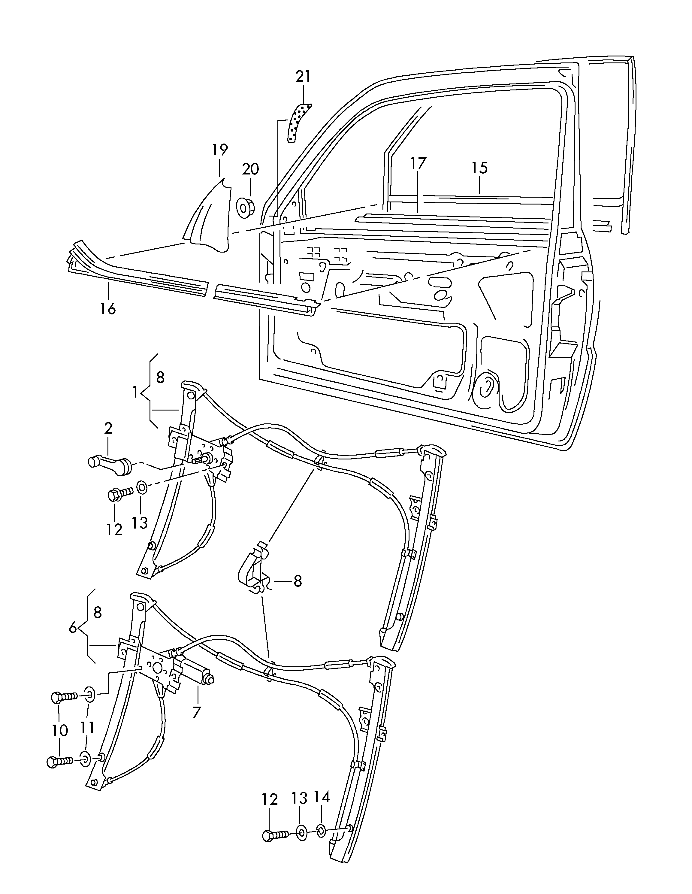 VW 6K3959802E - Стеклоподъемник autosila-amz.com