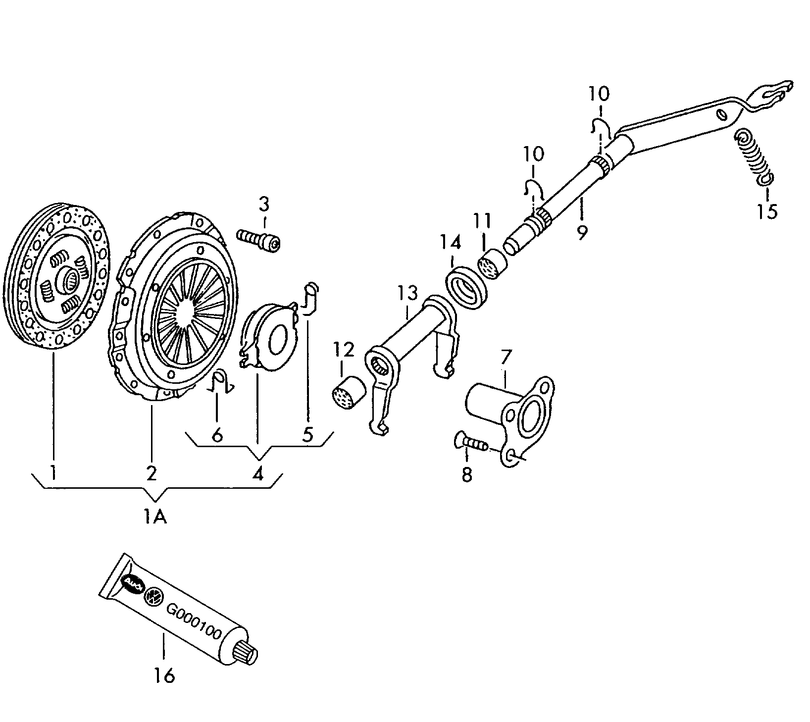 VW 030 141 033 F - Комплект сцепления autosila-amz.com