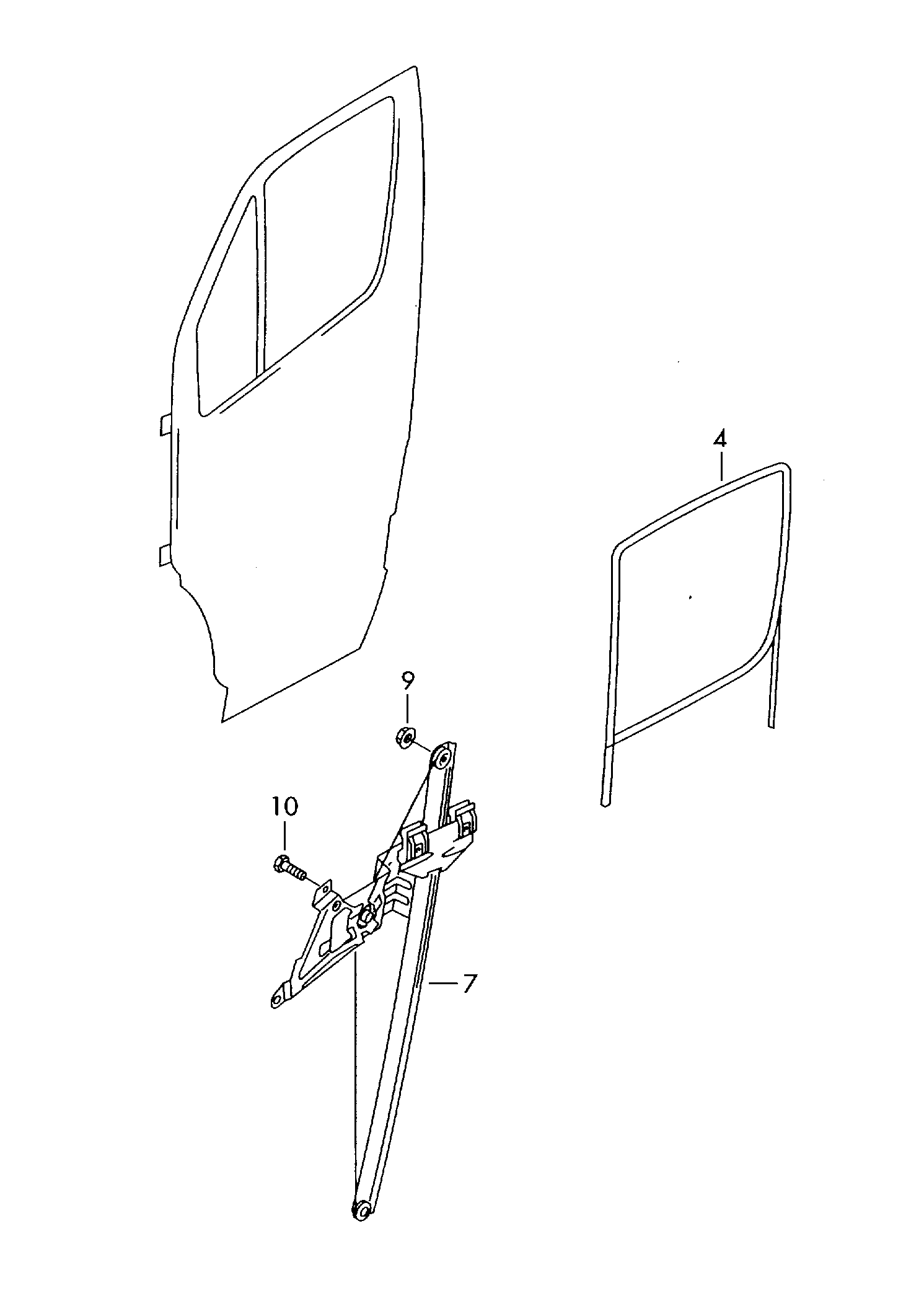 Seat 2E0 837 401 - Стеклоподъемник autosila-amz.com