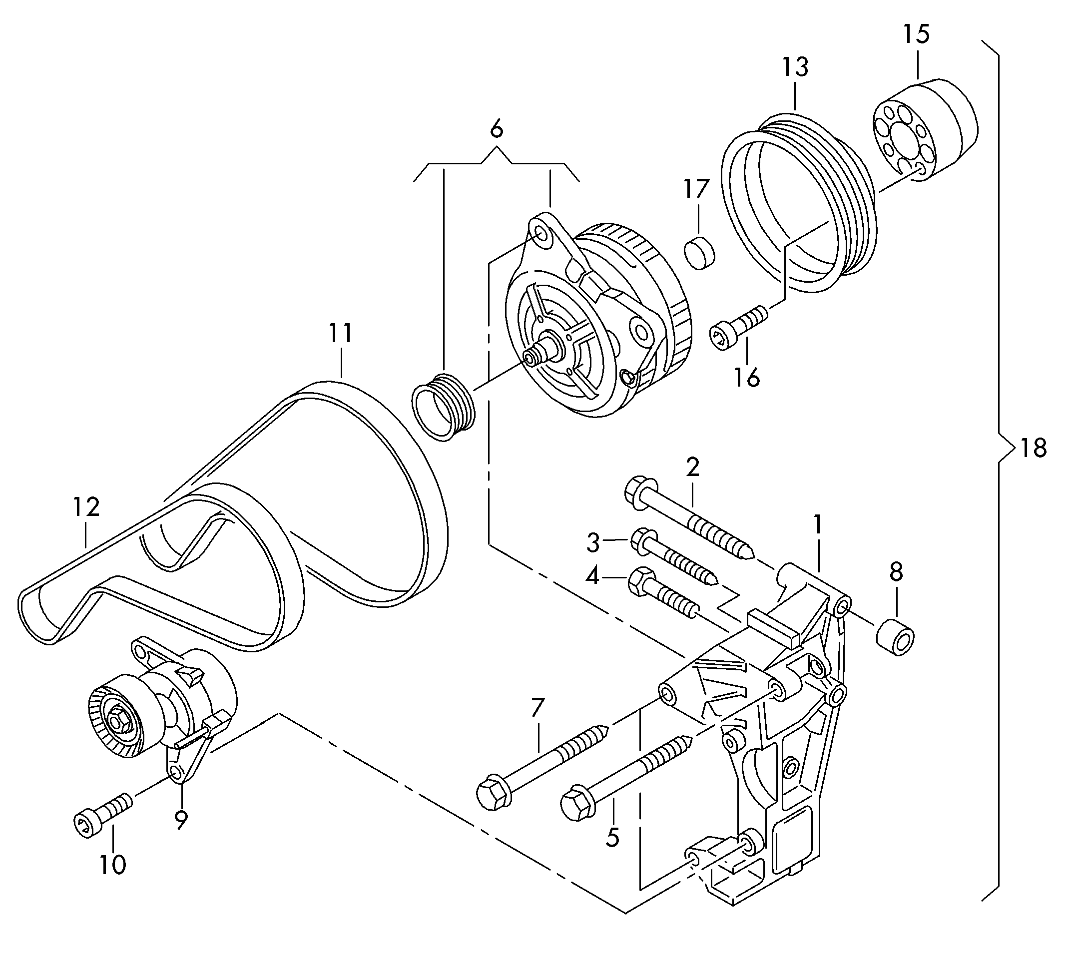 VW 04L 903 315 C - Натяжитель, поликлиновый ремень autosila-amz.com