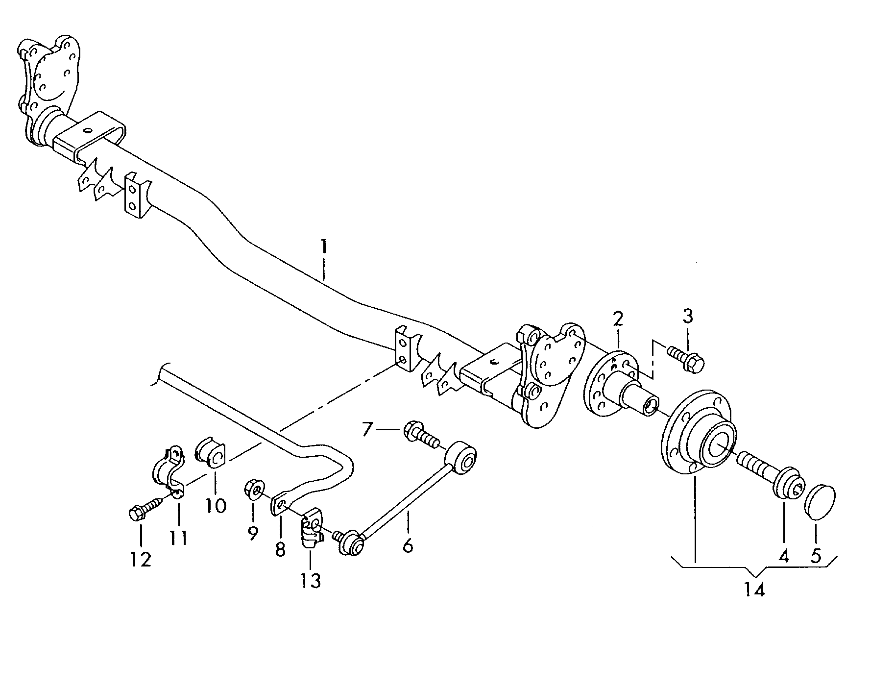 VW 2K0 505 465 E - Тяга / стойка, стабилизатор autosila-amz.com