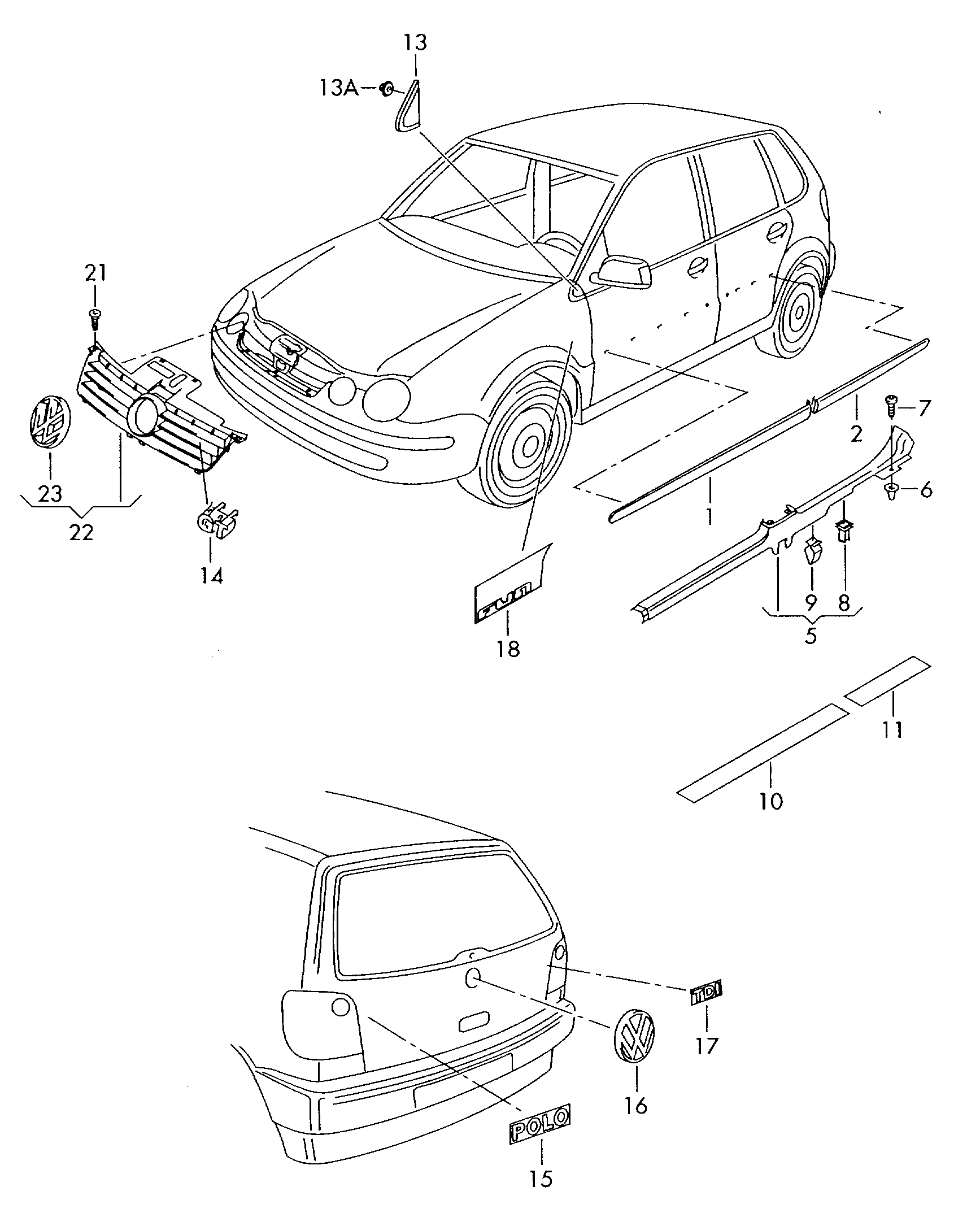 VW 1J5853601 - Эмблема радиатора autosila-amz.com