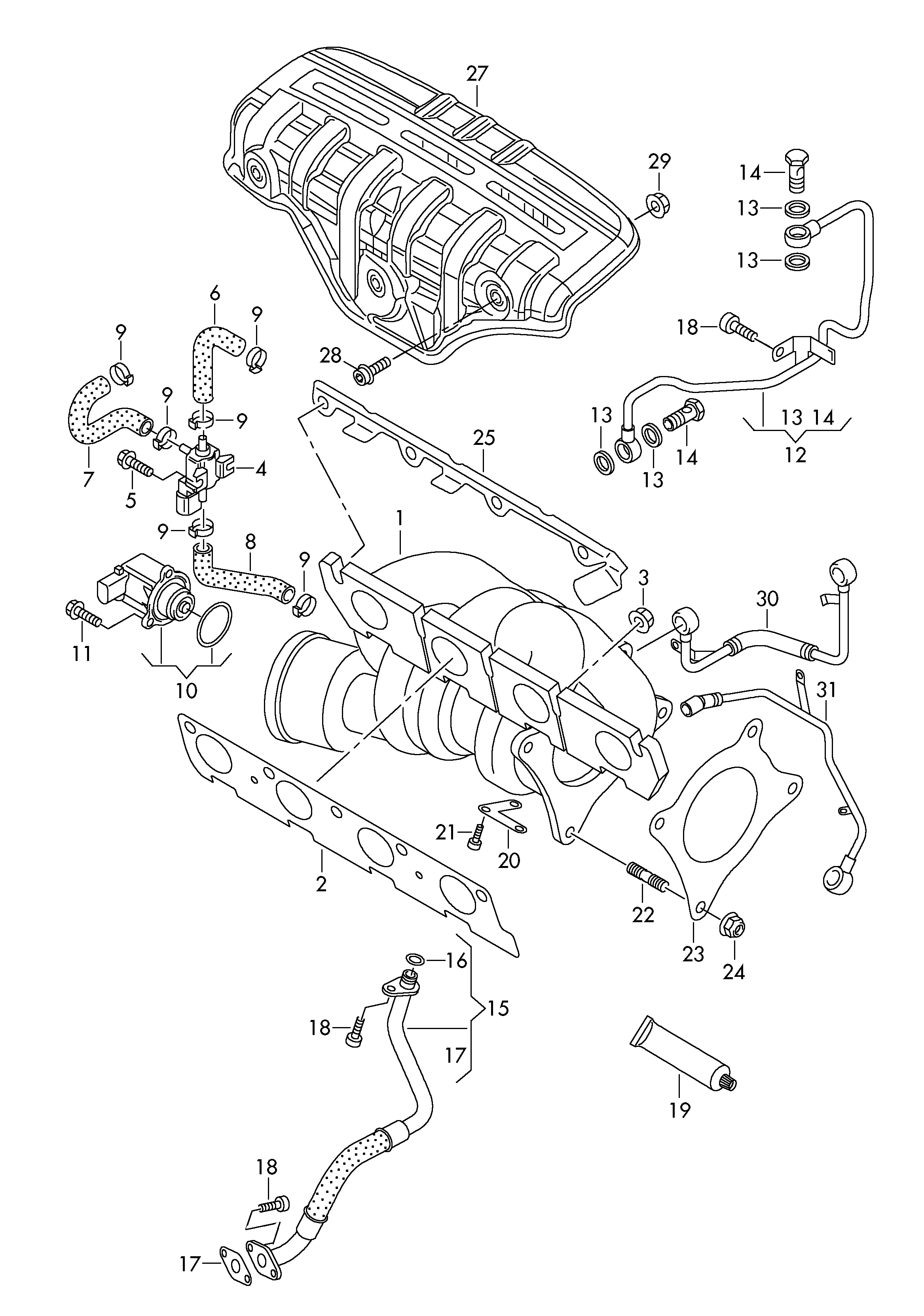 Seat 03C 145 702 P - Картридж турбины, группа корпуса компрессора autosila-amz.com