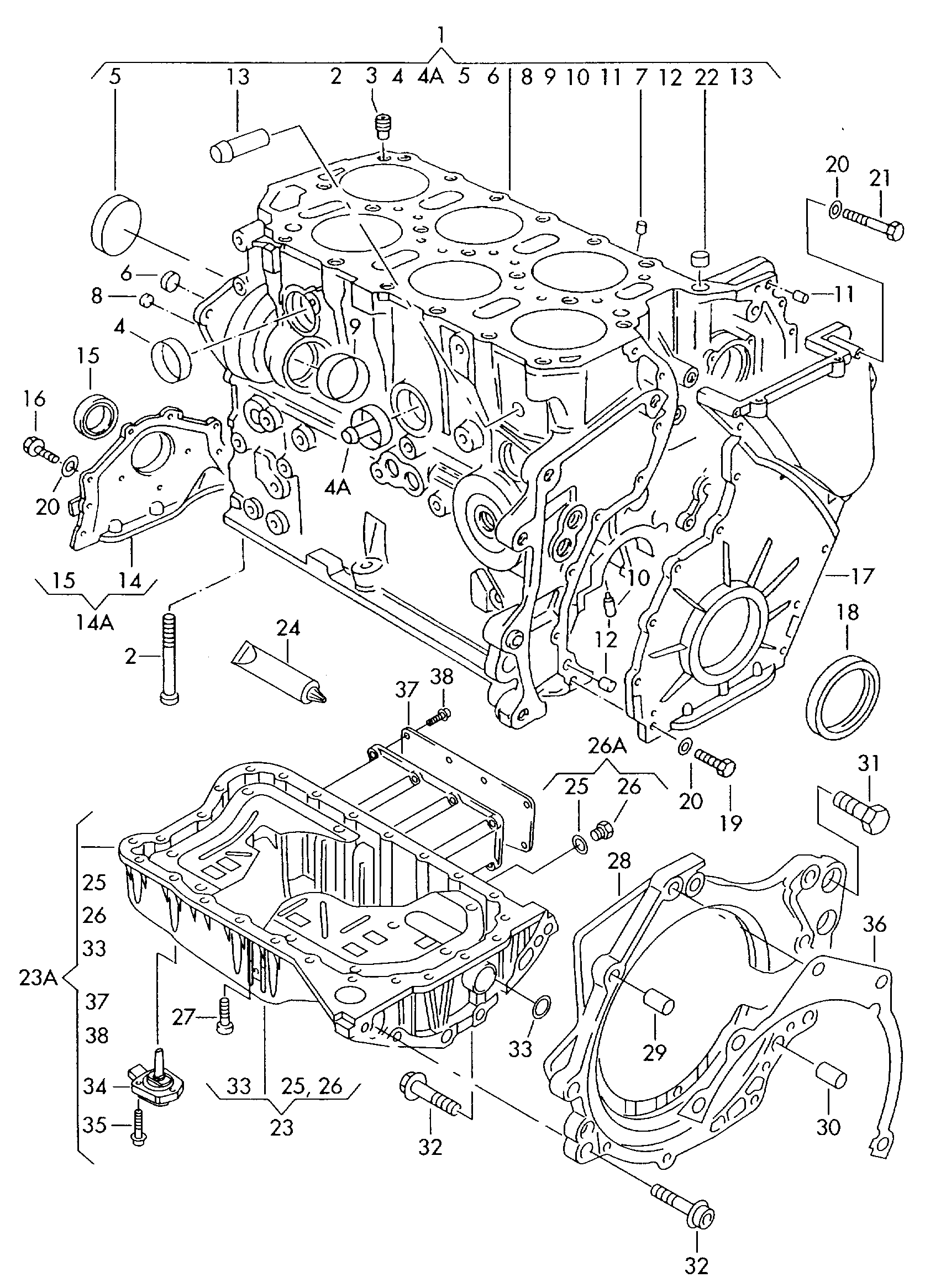 VW 021 103 603N - Масляный поддон autosila-amz.com