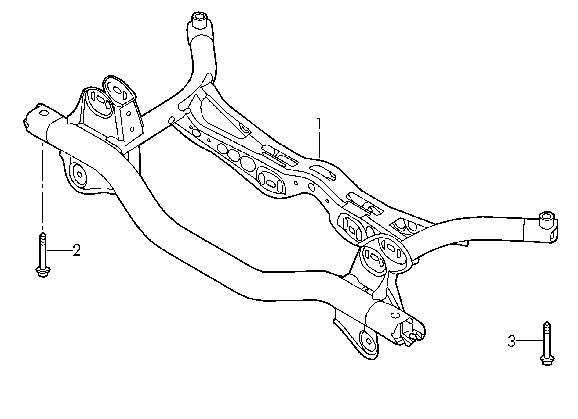 VAG 1K0 505 315 BP - ПОДРАМНИК autosila-amz.com