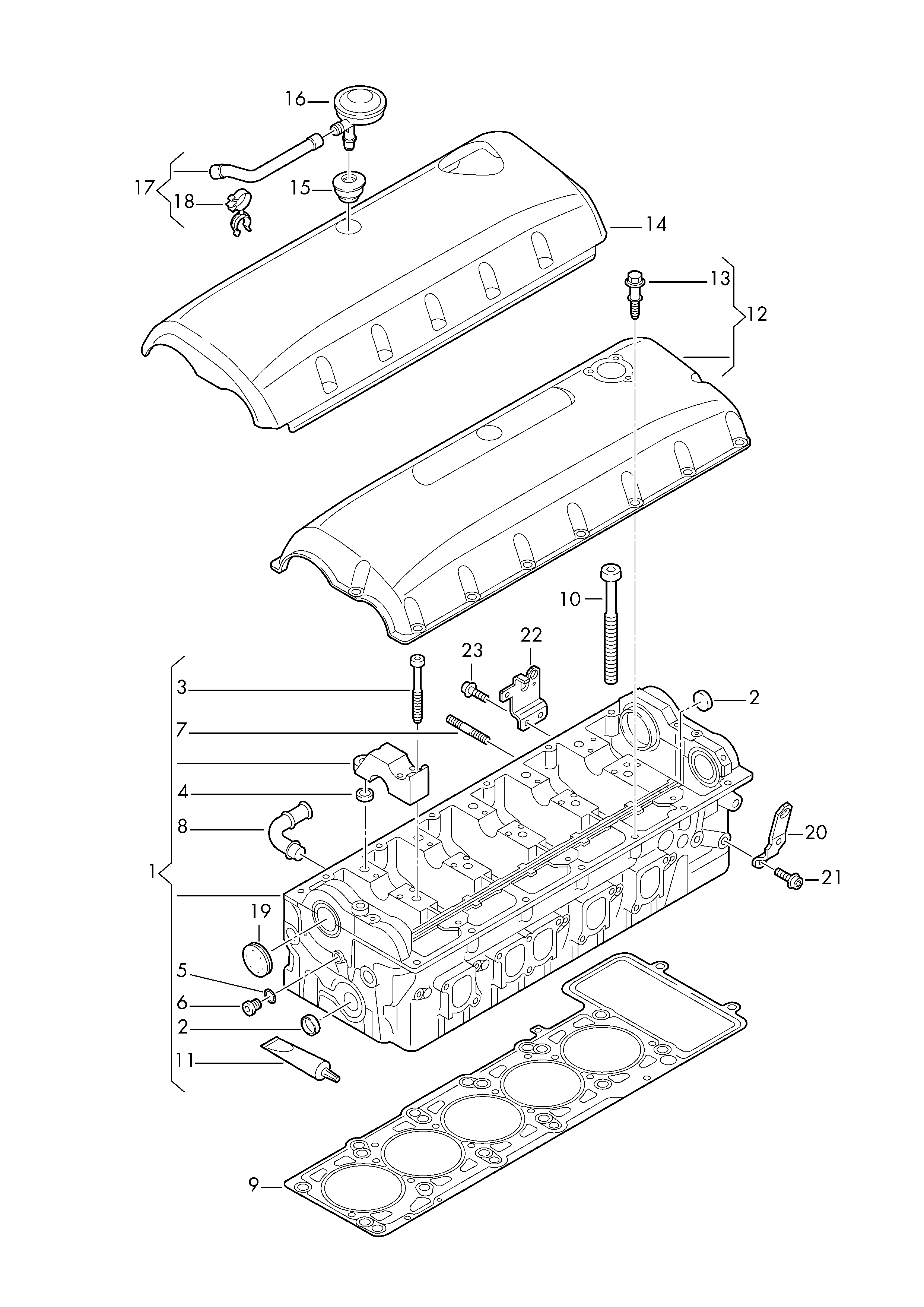 VW 070103267 X - Головка цилиндра autosila-amz.com