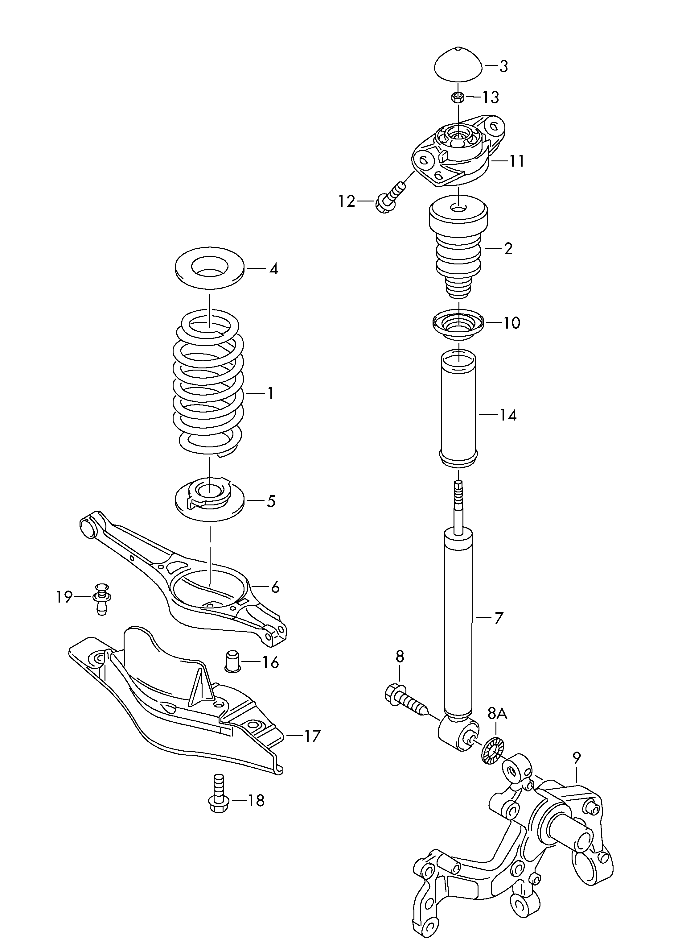 VW 7N0 511 359 A - Отбойник, демпфер амортизатора autosila-amz.com