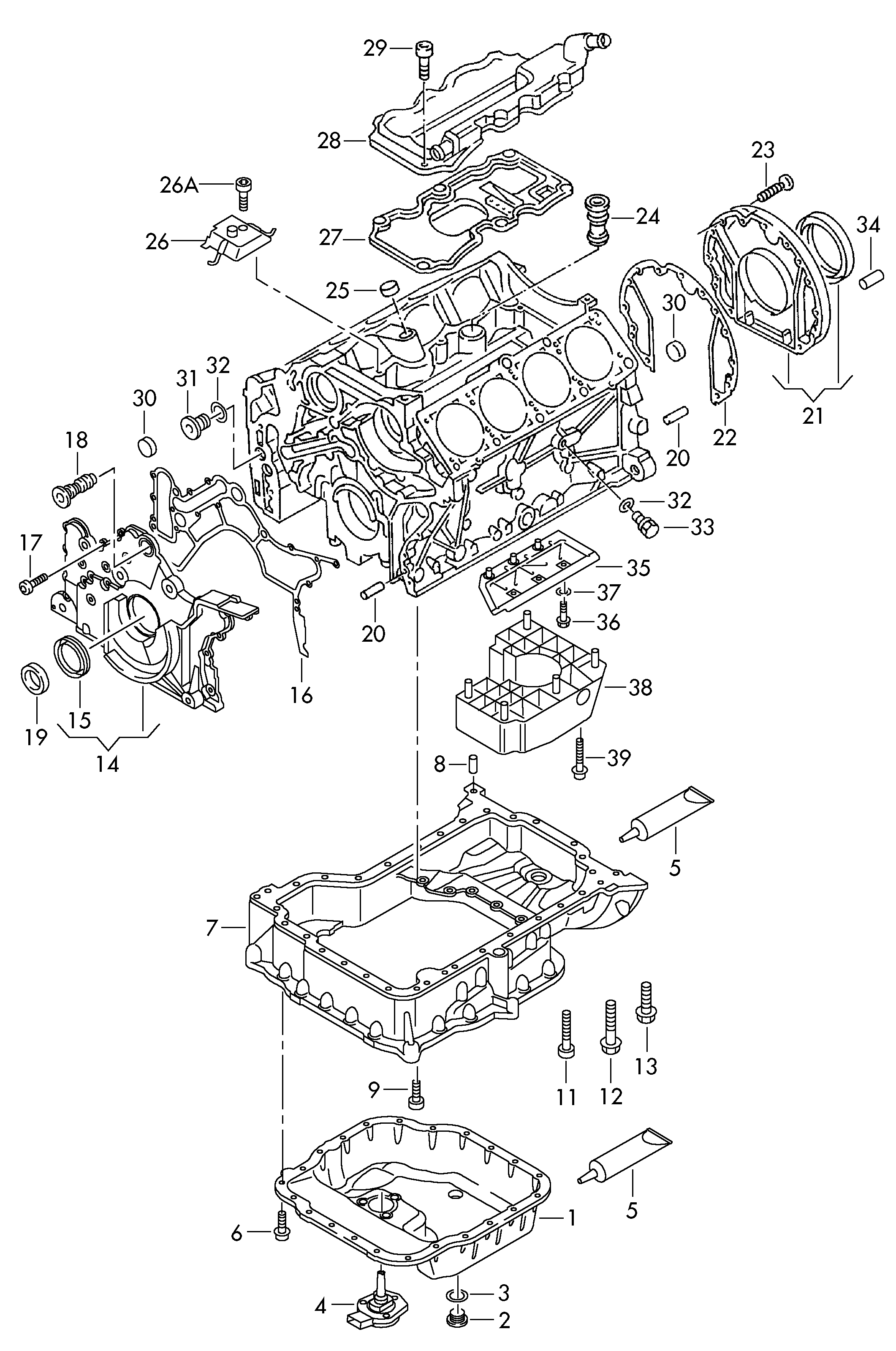 VAG 077 115 147 B - Манжетное уплотнение autosila-amz.com