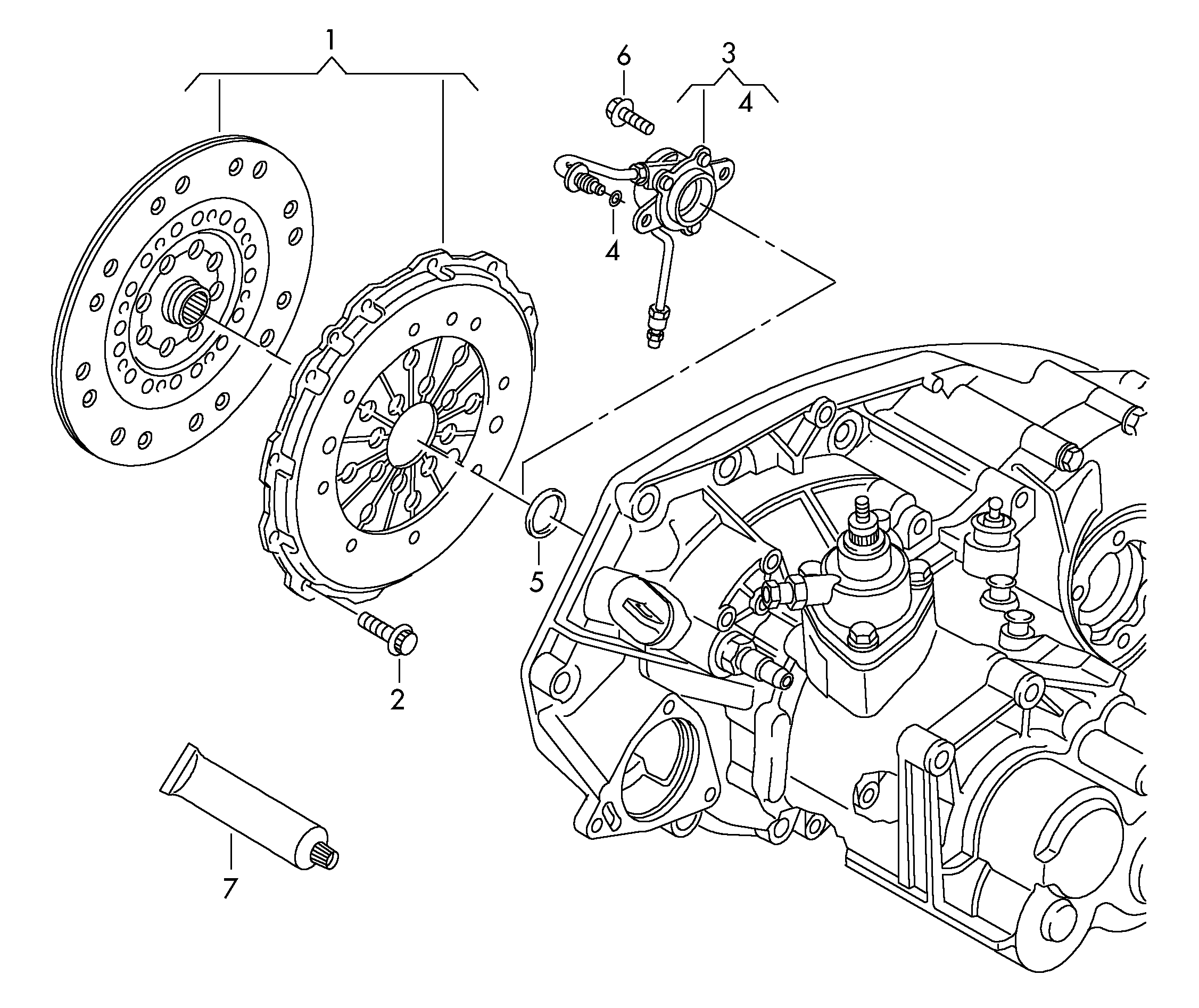 VW 0A5 141 671 N - Центральный выключатель, система сцепления autosila-amz.com