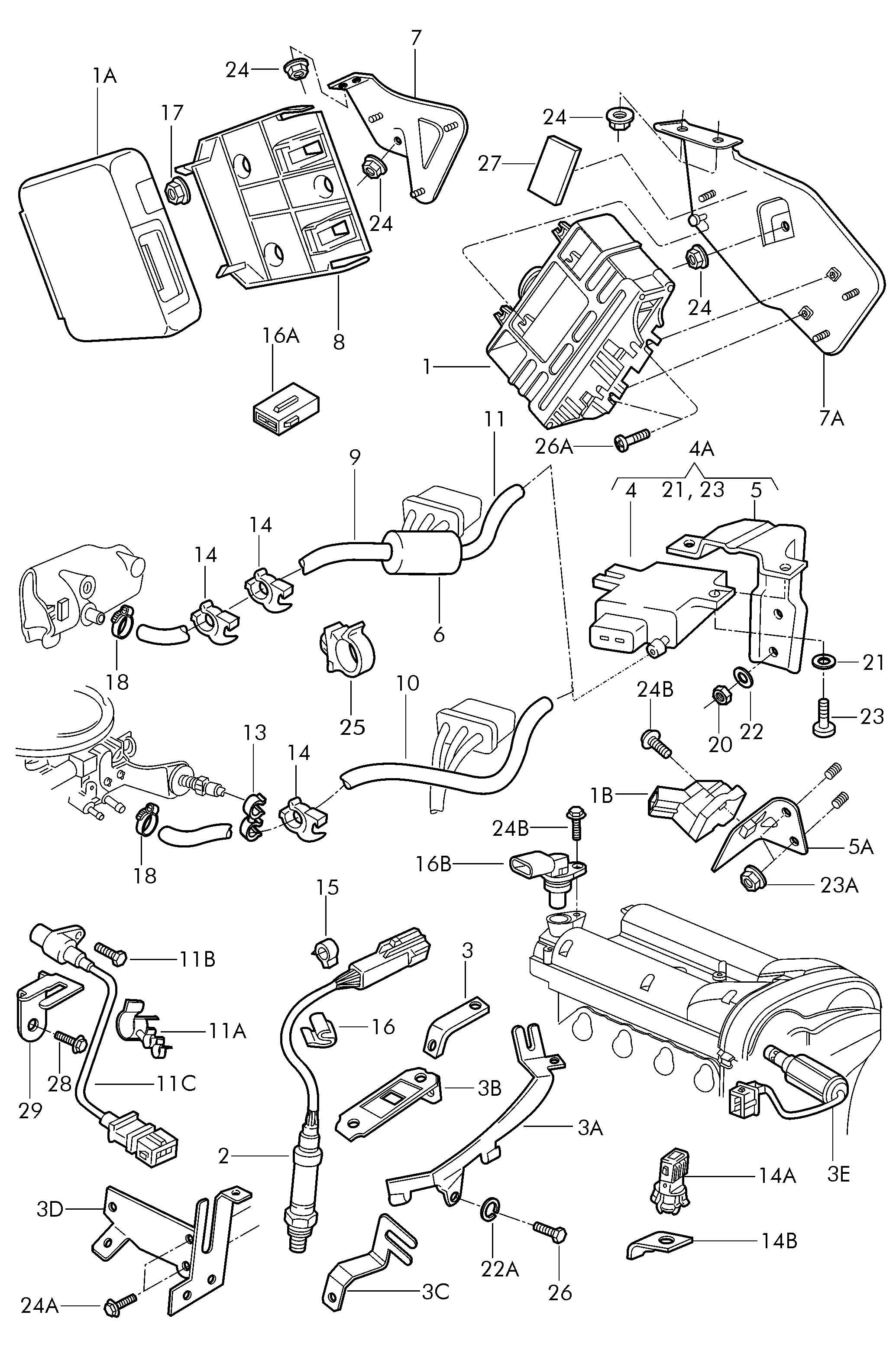 AUDI 06A 906 262 BP - Лямбда-зонд, датчик кислорода autosila-amz.com