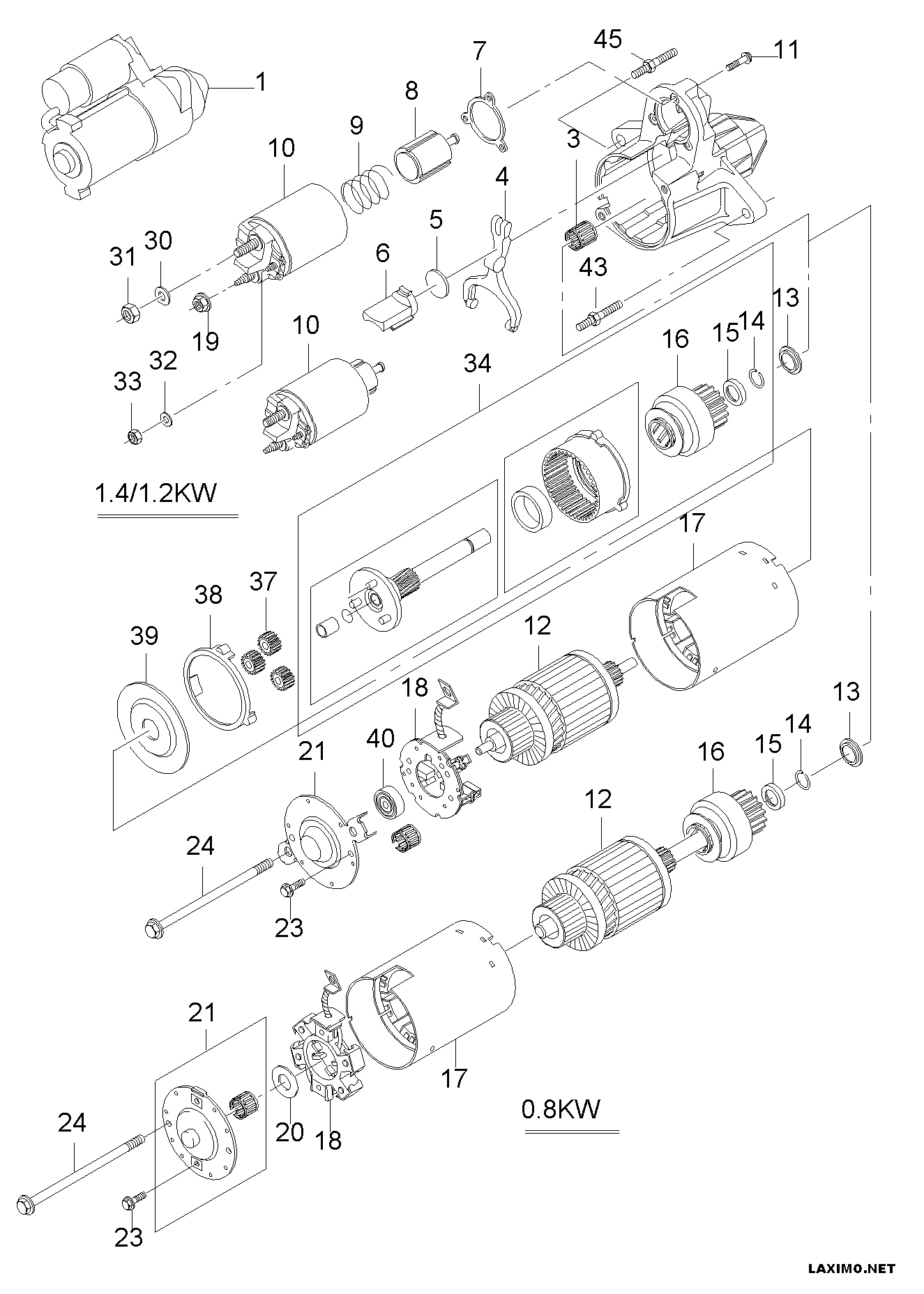 Chevrolet 96 208 781 - Стартер autosila-amz.com