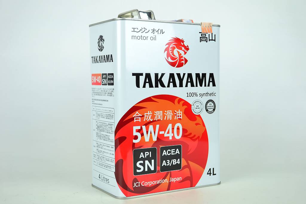 Масло моторное takayama 5w40