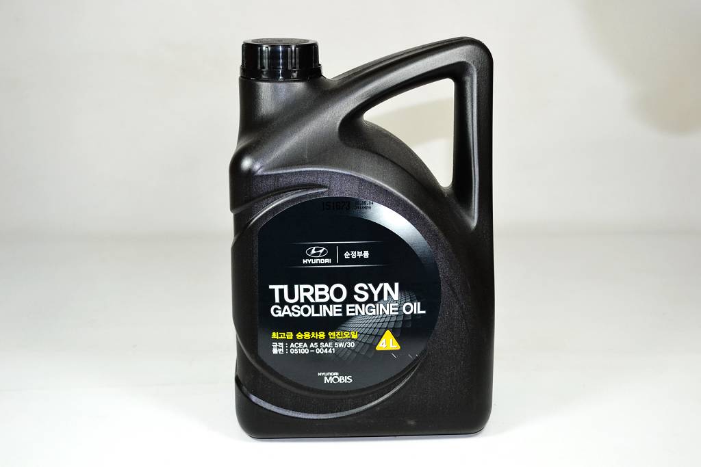  масло (синтетическое) 5W30 4л Turbo Syn Gasoline MOBIS, 05100 .