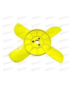 Крыльчатка вентилятора 2101 охлаждения ДВС (4 лоп) (желтая) Запорожье