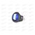 Кнопка универсальная круглая синяя с подсветкой (3 конт) Nord Yada