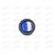 Кнопка универсальная круглая синяя с подсветкой (3 конт) Nord Yada, изображение 2