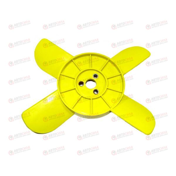 Крыльчатка вентилятора ВАЗ 2101 охлаждения ДВС (4 лоп) (желтая) Запорожье