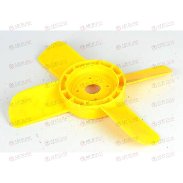 Крыльчатка вентилятора 412 охлаждения ДВС (4 лоп) (желтая) Запорожье
