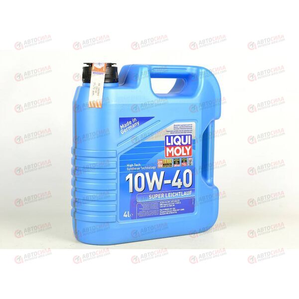 Масло ДВС LIQUI MOLY 10W40 Super Leichtlauf (НС-синт) A3/B4 SN 4 л (9504), Емкость: 4 л