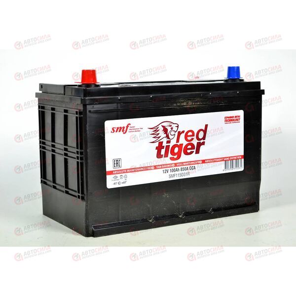 Аккумулятор 100VL RED TIGER ASIA (L+) (1) SMF (пт 850)(306х172х220) ТУРЦИЯ