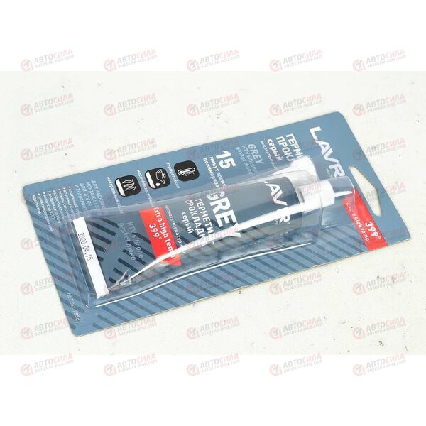 Герметик силиконовый серый высокотемпературный 85 г LAVR 