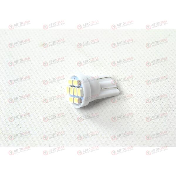 Лампа с/диод 12В T10-8 W5W 8SMD габарит белая AV