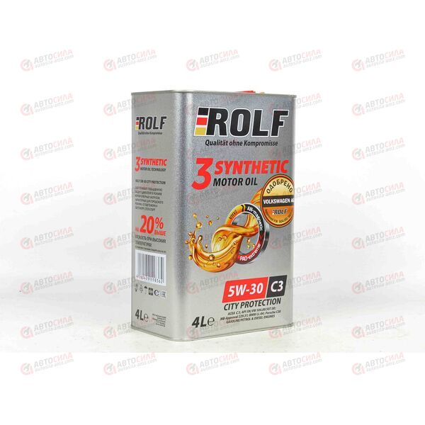 Масло ДВС ROLF 5W30 C3 VW504/507 DPF 3-SYNTHETIC 4 л