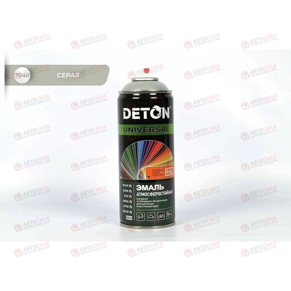 Краска DETON Серая RAL 7040 алкидная аэрозоль 520 мл (12 шт)