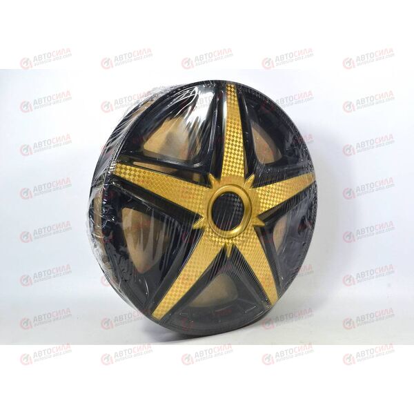 Колпаки R-14 NHL Super Black GOLD (2 шт) STAR, изображение 2
