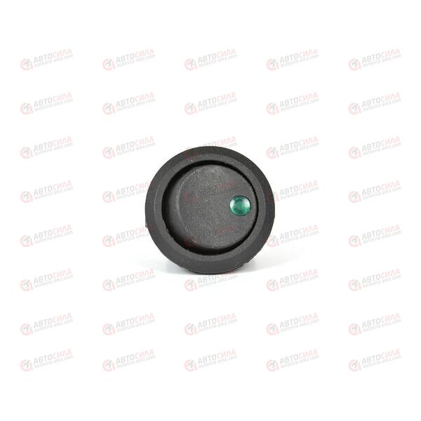 Кнопка универсальная круглая черная с зеленой LED подсветкой (3 конт) Nord Yada, изображение 2
