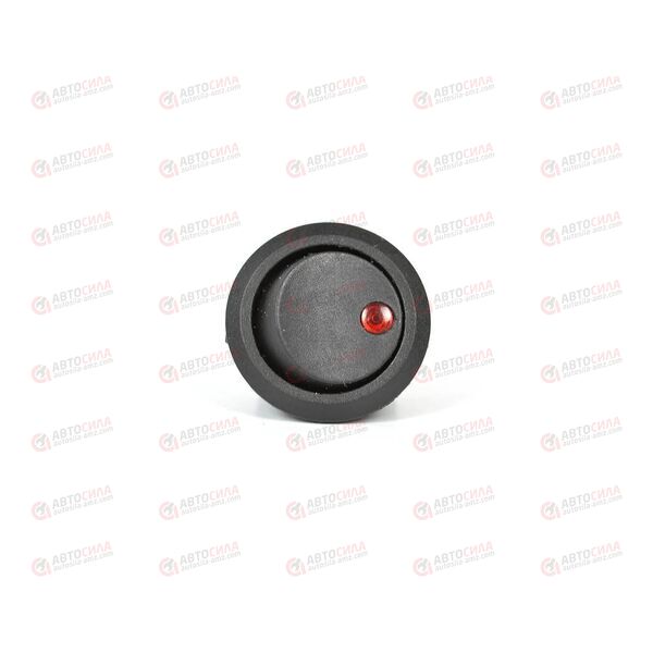 Кнопка универсальная круглая черная с красной LED подсветкой (3 конт) Nord Yada, изображение 2