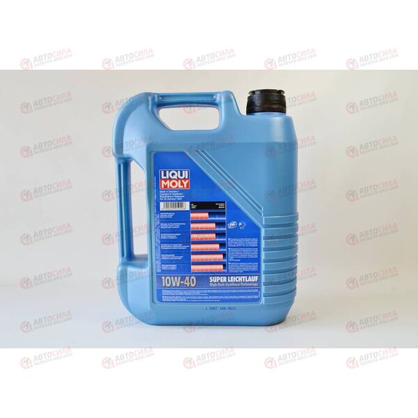 Масло ДВС LIQUI MOLY 10W40 Super Leichtlauf (НС-синт) A3/B4 SN 5 л (9505), Емкость: 5 л, изображение 2