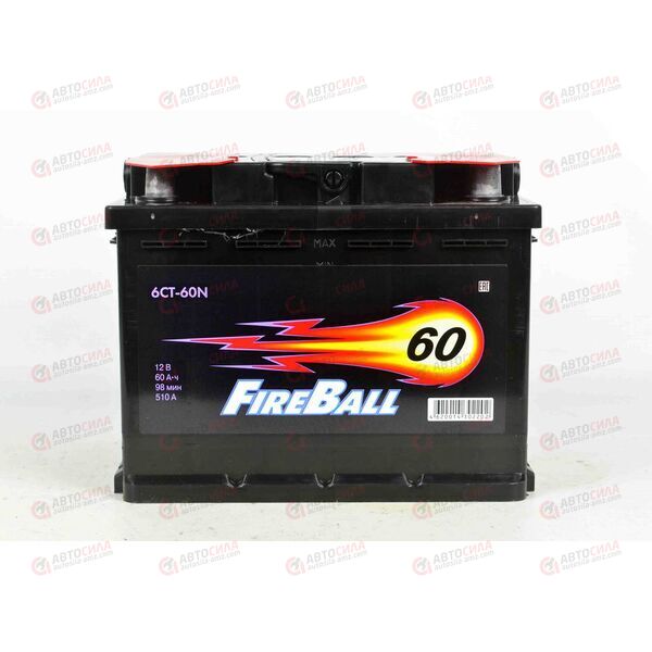 Аккумулятор 60VL FIRE BALL (L+) (1) (пт 510)(242х175х190) 2022 год, изображение 2
