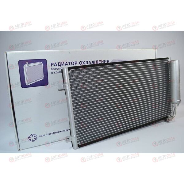 Радиатор кондиционера ВАЗ 2170 с ресивером (HALLA) LUZAR, изображение 2